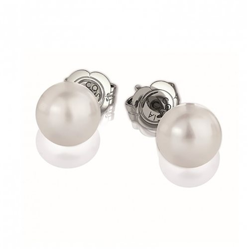 acqua dolce coltivate in argento Sterling 925 placcato al rodio