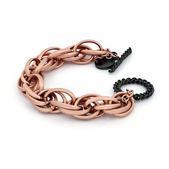 LIEBESKIND BERLIN Bracciale Donna In Acciaio Inox Con Perline Diaspro - 17 Cm, Gioiello Minimal Per Layering - 3